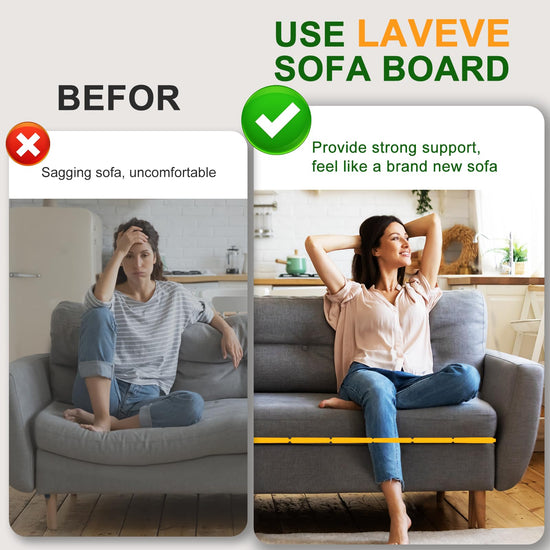 LAVEVE couch cushion support — heavy duty solid wood boards for sagging seats