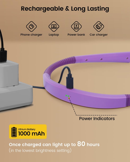 Glocusent lamp — 3-color and 6-brightness reading light with bendable neck