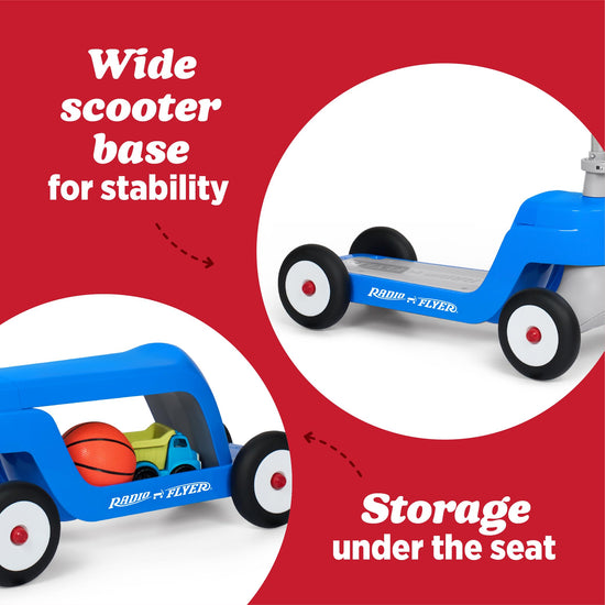 Radio Flyer Scoot 2 kick scooter — converts easily with flip deck
