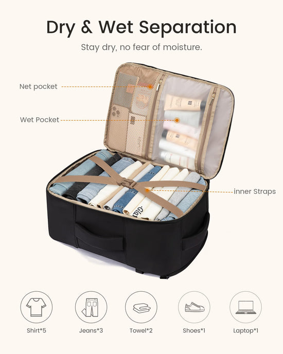 LOVEVOOK travel backpack - large airline approved carry on for personal items