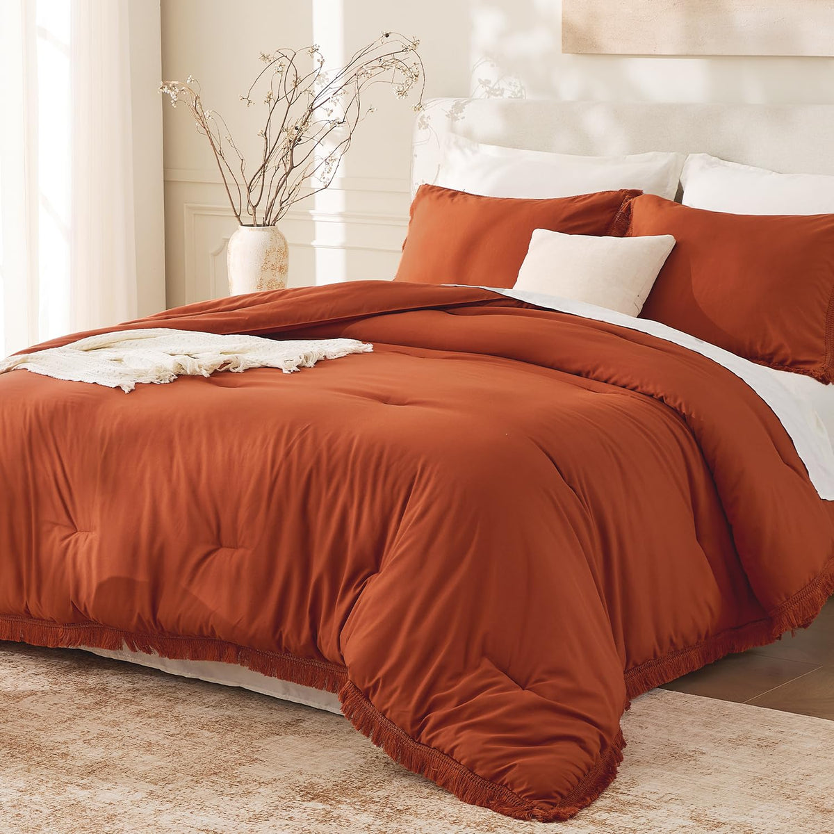 Andency bedding set — Boho tassel comforter for kids and teens