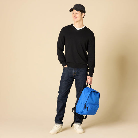 Amazon Essentials v-neck pullover sweater - regular fit cotton style in big and tall sizes
