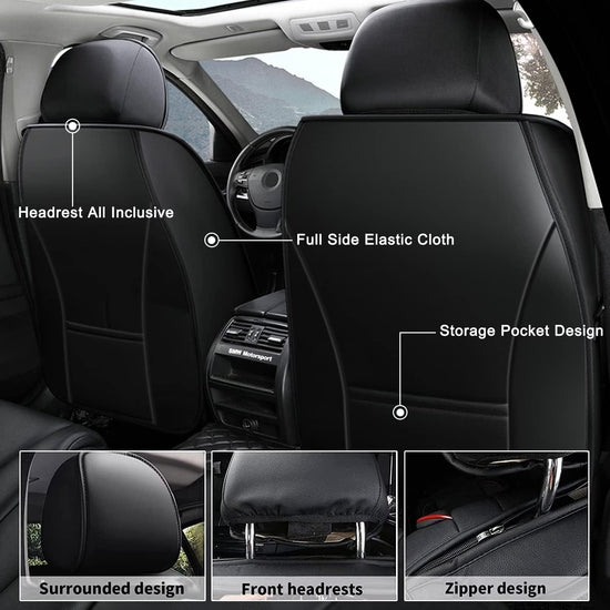 AOMSAZTO vehicle seat cover - waterproof faux leather for GMC Canyon 2015-2025