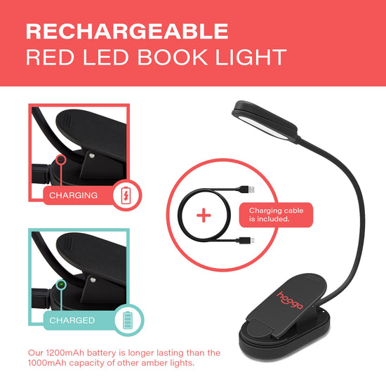 Hooga lamp — rechargeable LED with adjustable brightness levels and eye care design