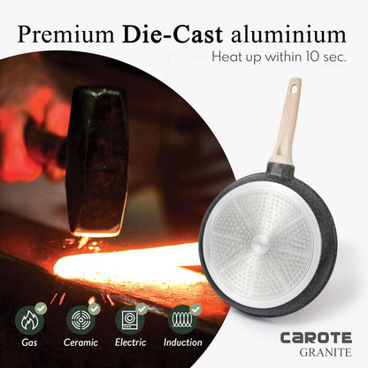 CAROTE cookware set — nonstick design for easy cooking and cleaning