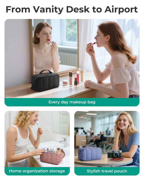 BAGSMART carrier bag case — puffy design makeup organizer