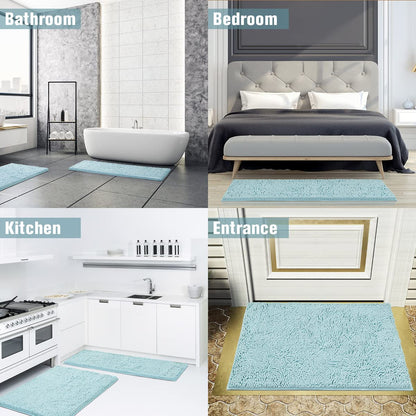 Sonoro Kate rug — Soft shaggy non-slip bath mat for water absorption and comfort