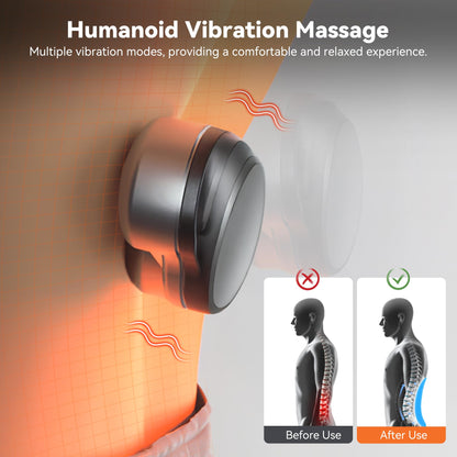 Triple Fusion Back Massager with Heat Vibration and Stretch
