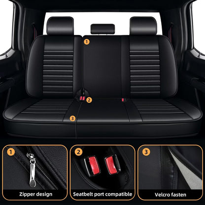 VEHICLE_SEAT_COVER — AOMSAZTO leather seat covers for 2024-2026 Toyota Tacoma truck