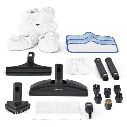 Dupray Neat steam cleaner — includes accessory kit