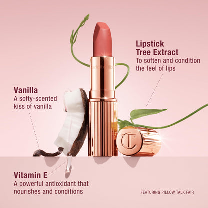 Charlotte Tilbury Pillow Talk Icons on the go kit — 4-piece makeup set in nude-pink tones