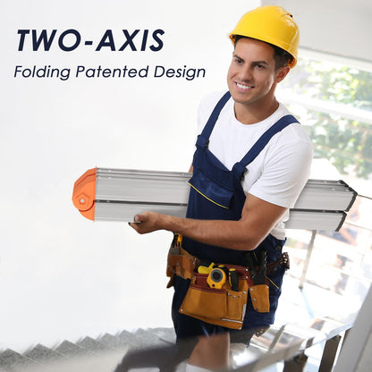Aparecium ladder — aluminum foldable twin front collapsible A frame design