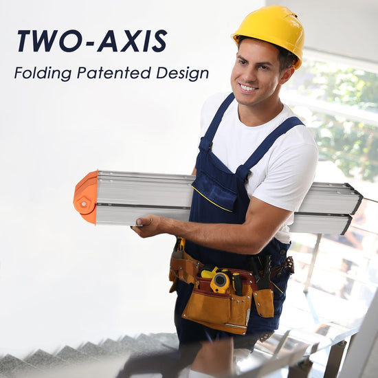 Aparecium ladder — aluminum foldable twin front collapsible A frame design