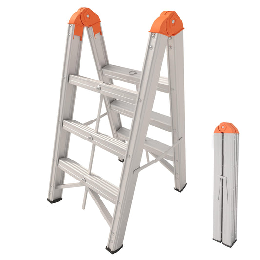 Aparecium ladder — aluminum foldable twin front collapsible A frame design