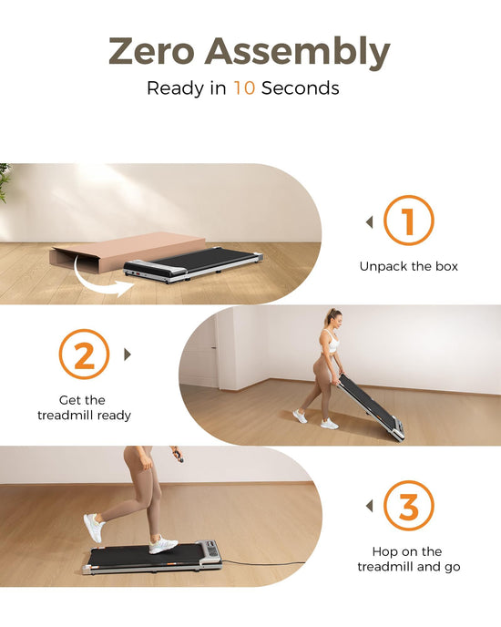 Yagud treadmill — 2.5 HP portable walking and jogging machine with remote control and LED display