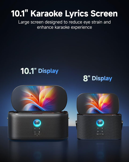 Ikarao karaoke machine — portable with lyrics display and wireless microphones