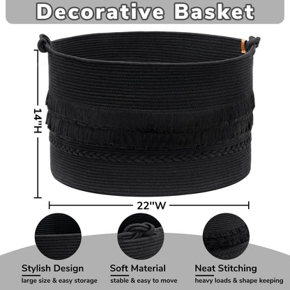 CherryNow laundry hamper — extra large black designCherryNow laundry hamper — extra large black design