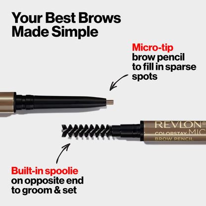 Revlon ColorStay eyebrow pencil — micro tip for precise application
