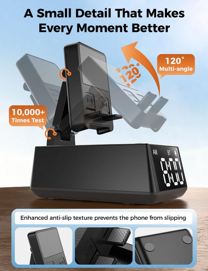 Bluetooth speaker with phone stand and HD sound for gifts for him or her