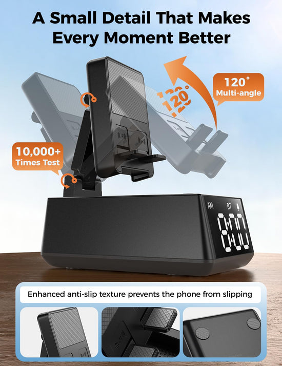 Bluetooth speaker with phone stand and HD sound for gifts for him or her