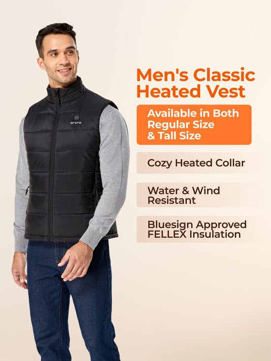 ORORO heated vest — lightweight and rechargeable