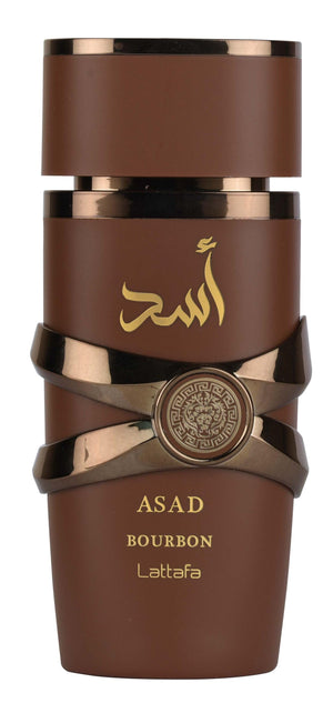 Lattafa Asad Bourbon eau de parfum spray - Unisex fragrance, 3.4 ounce/100 ml