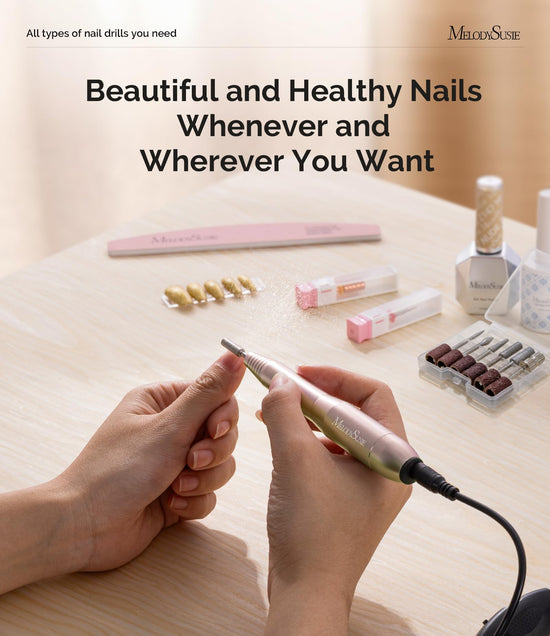 MelodySusie electric nail drill — portable set for manicure and pedicure tools