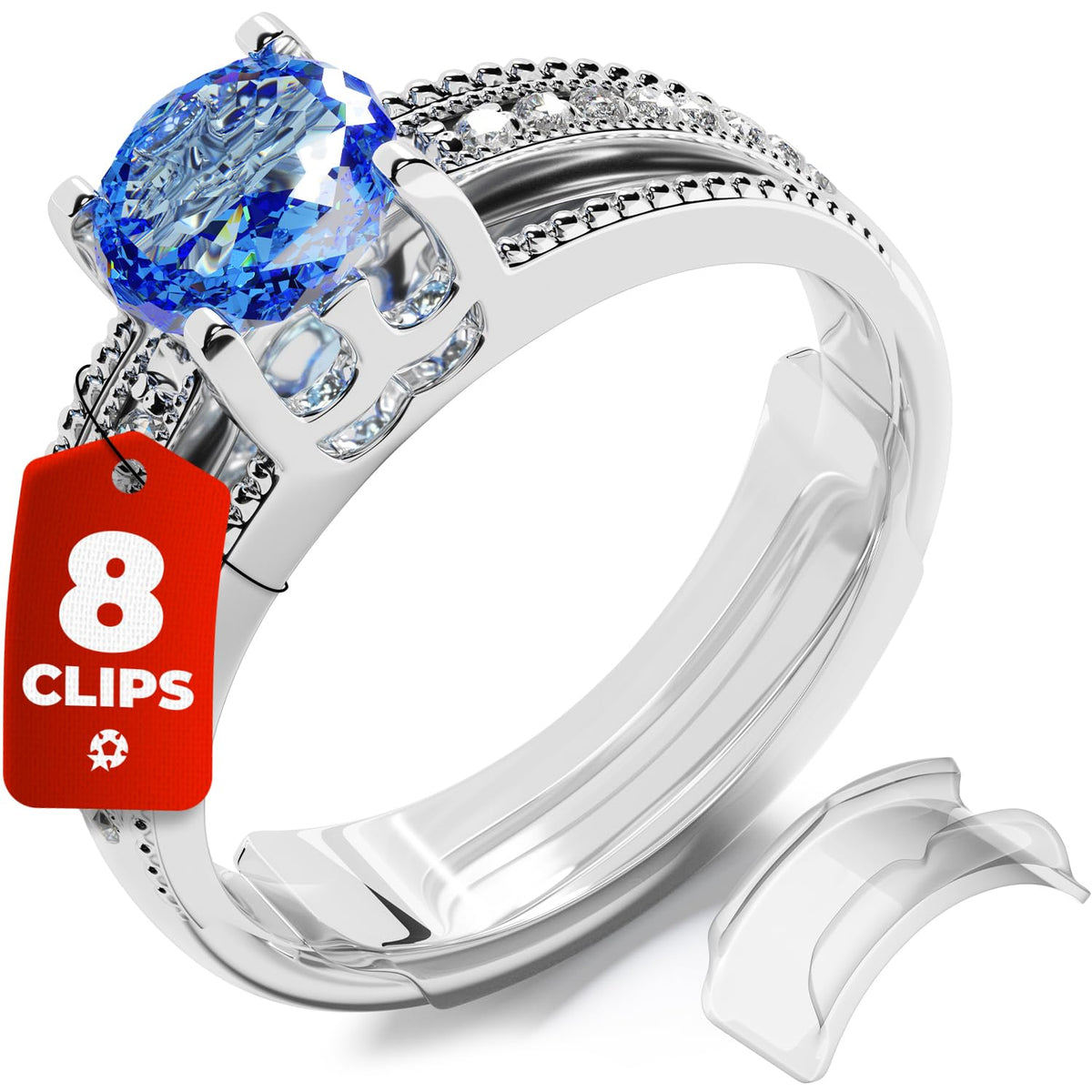 Jewelry finding — 5 stars united ring sizer adjuster