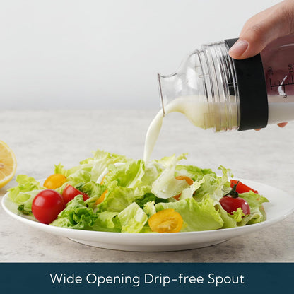 KITCHENDAO bottle — 2 in 1 salad dressing shaker