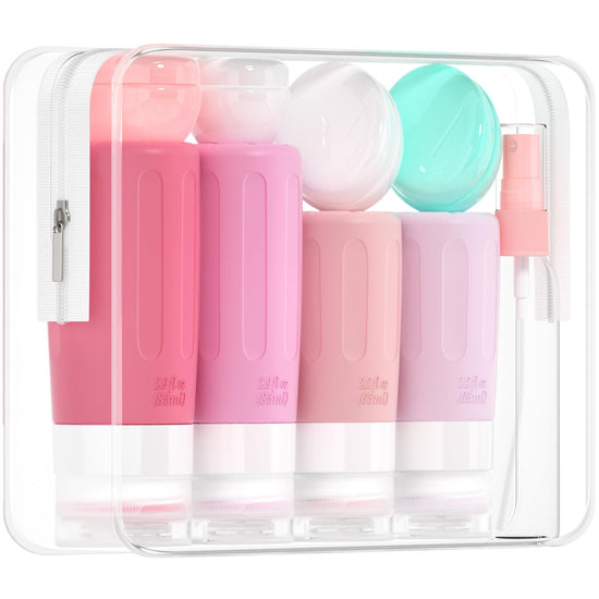 Morfone travel bottle set with 16 pieces for toiletries