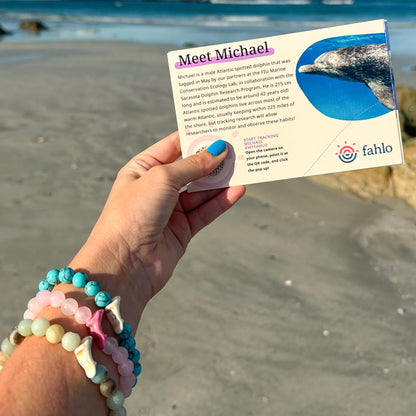 Fahlo dolphin tracking bracelet — supports FIU marine conservation