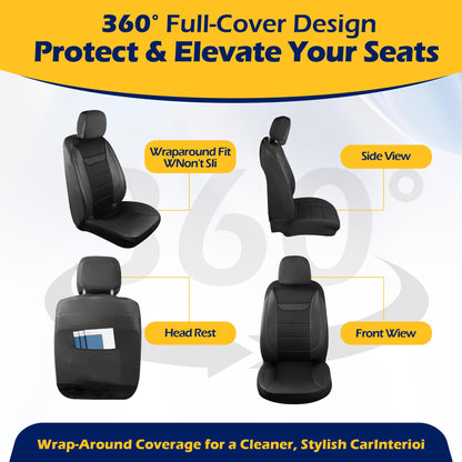 kingphenix vehicle seat covers - memory foam and breathable mesh fabric