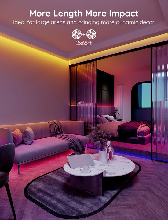 Govee string lights — Bluetooth control with music sync and 64 scenes
