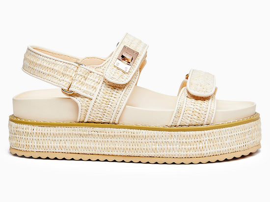 Coutgo sandals — comfortable double strap platform design for summer beach wear