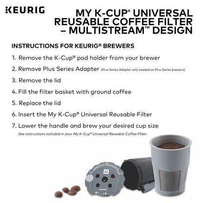 Coffee filter — Keurig My K-Cup universal reusable with MultiStream technology