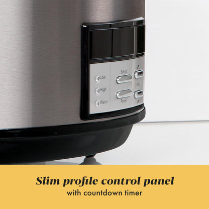 Slow cooker — Programmable stainless steel design by Crock-Pot 1500 oval model
