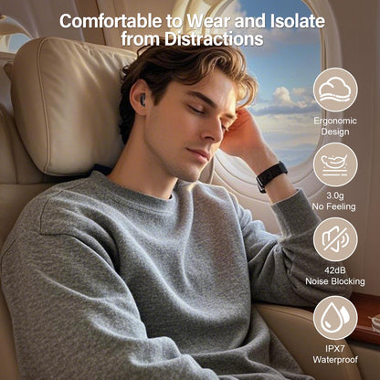ZYHKON headphones — Bluetooth sleep earbuds with 48H playtime and touch control