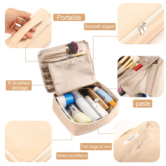 Queboom cosmetic case — travel-friendly design for men and women