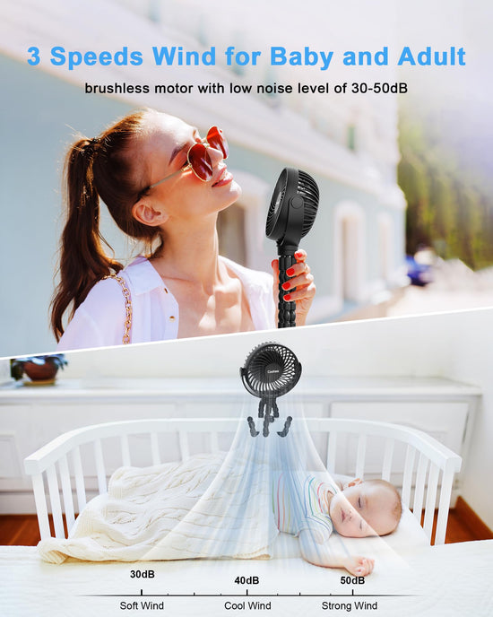 Coohea stroller fan — Portable clip-on fan for travel and outdoor use