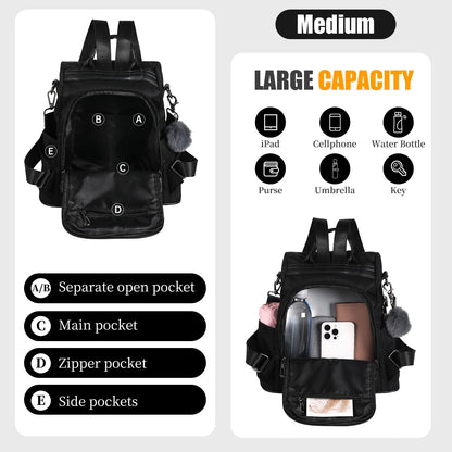 PINCNEL women backpack - Waterproof nylon anti-theft design