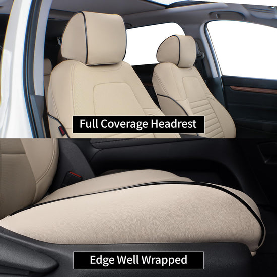 EKR vehicle seat cover — custom fit leatherette for Honda CRV 2017-2022 beige