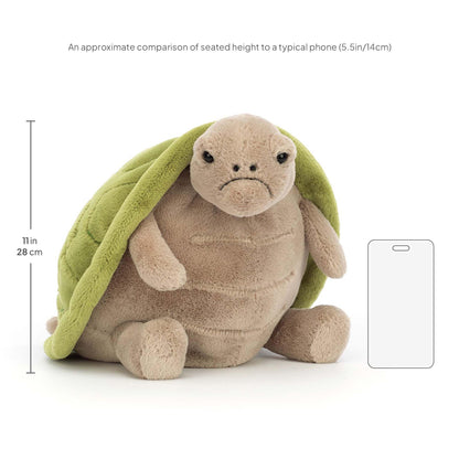 Jellycat Timmy Turtle plush toy - 11 inch reptile figure