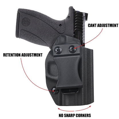IWB Holster for Smith & Wesson Bodyguard 2.0 TS & NTS Pistol .380 ACP - Concealed Carry Inside Waistband Holster with Secure Snap Lock, Slim Profile & Lightweight Durability
