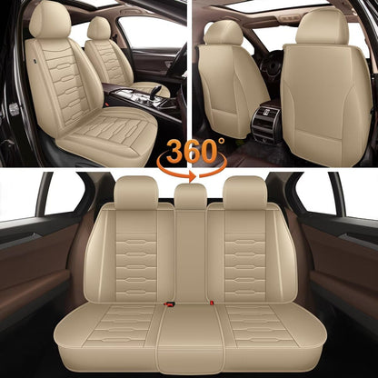 AOMSAZTO vehicle seat cover - Leather waterproof design for Subaru Outback 2007-2026 5 seats.