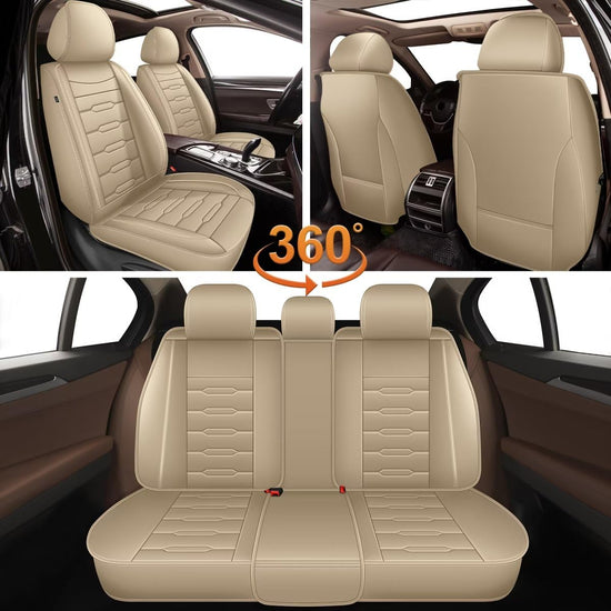 AOMSAZTO vehicle seat cover - Leather waterproof design for Subaru Outback 2007-2026 5 seats.