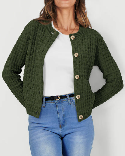 PRETTYGARDEN women's knit cardigan sweater - trendy open front design