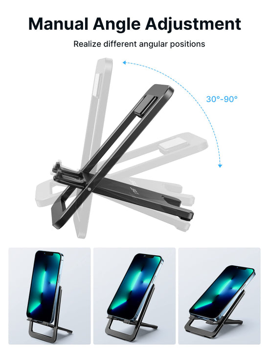 JSAUX portable electronic device stand — Foldable aluminum design for travel compatibility.