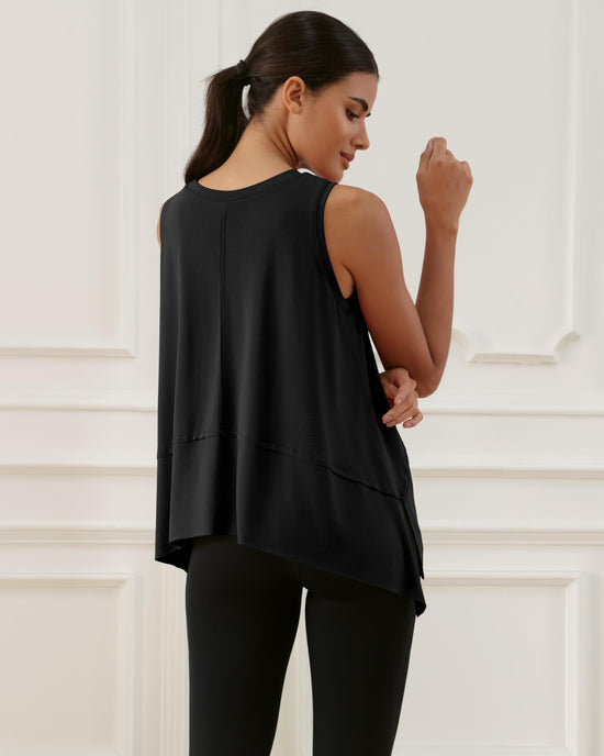 Shirt — Modal soft sleeveless cropped top for women by ODODOS