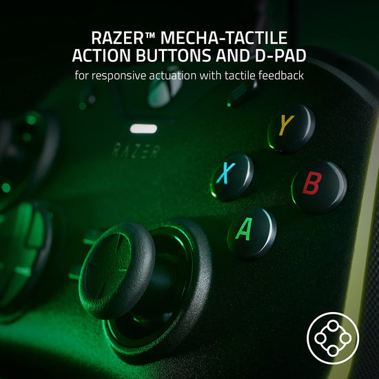 Razer Wolverine V2 Chroma controller — wired design with RGB lighting