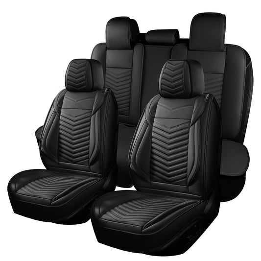 HChengkikz nappa leather car seat covers - waterproof full set for 5 seats